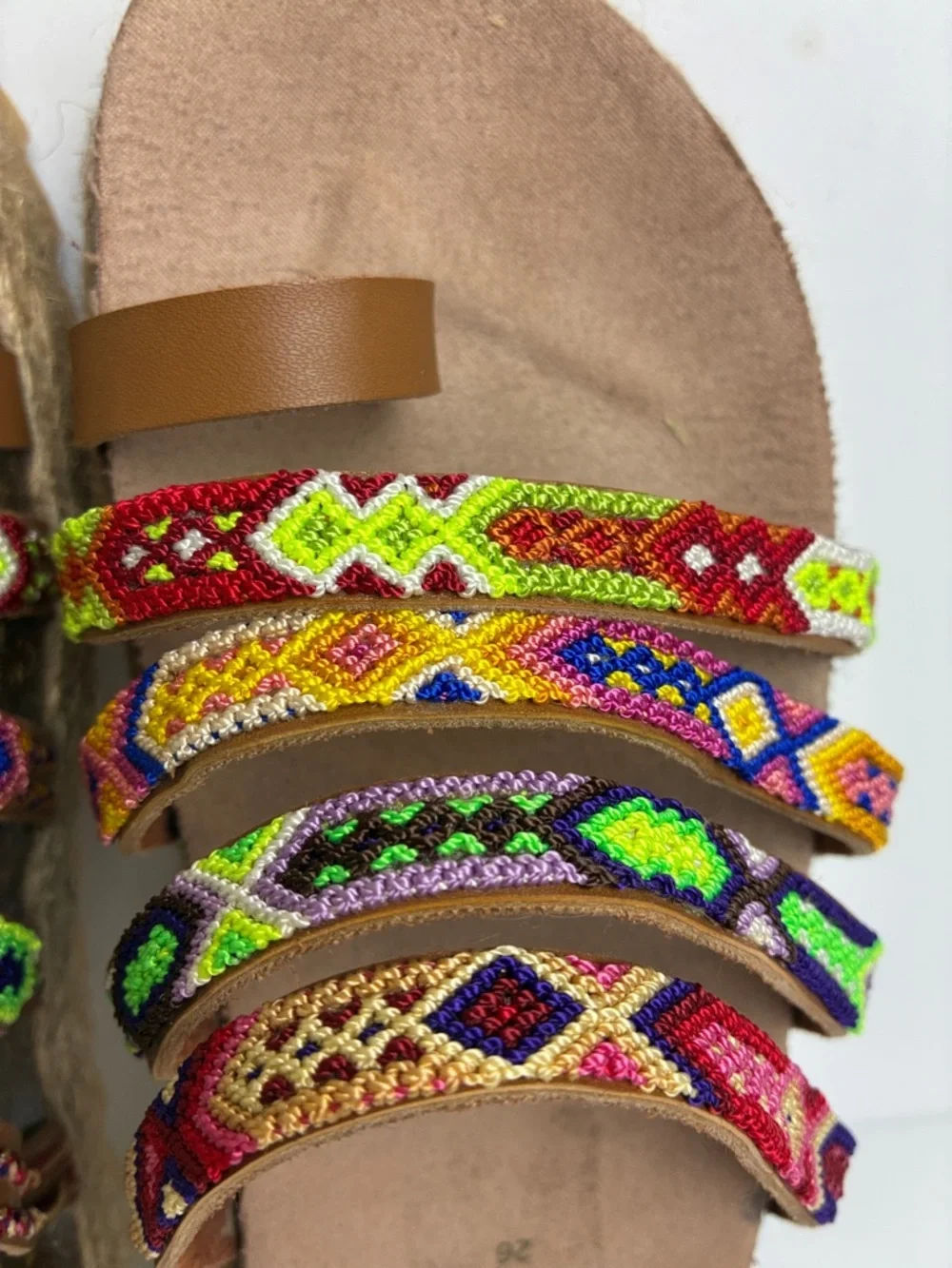 🇲🇽Authentic Leather Mexican Huarache Sandal🇲🇽 Handmade Artsan Mex 26 US 9.5-10